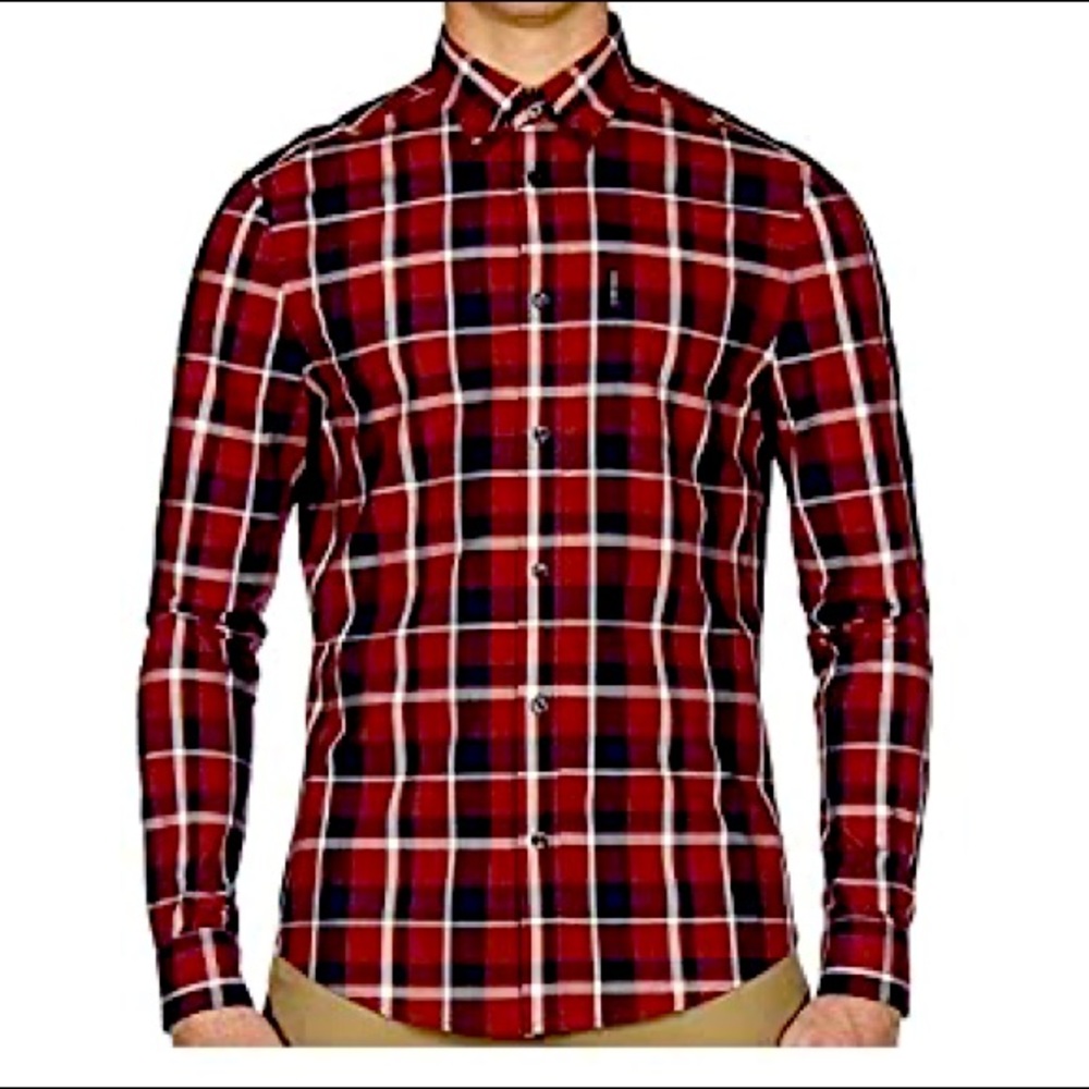 Ben Sherman Poplin Check Shirt - Picture 1 of 6